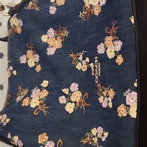Coach Jean and floral purse